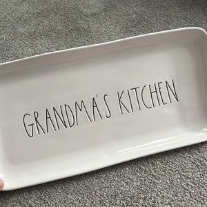 Rae Dunn "Grandma’s Kitchen" Serving Platter Tray Retired 2018 - NWT 14" x 7"